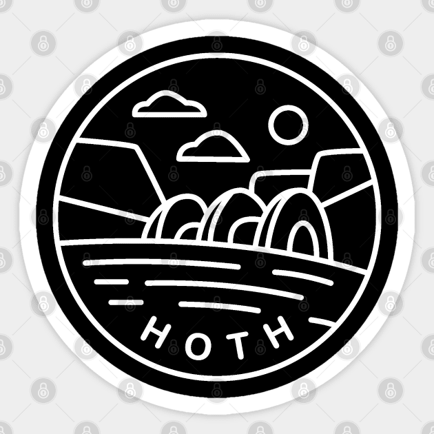 Hoth - ice planet Sticker by BodinStreet